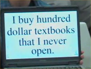 I buy hundred dollar textbooks that I never open written on a computer screen