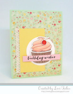 Birthday Wishes card-designed by Lori Tecler/Inking Aloud-stamps and dies from Avery Elle