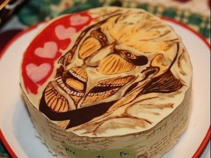 attack on titan birthday cake