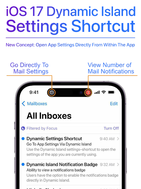 iOS 17 Dynamic Island Settings Shortcut