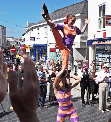 Acrobats at St Austell Feast Week