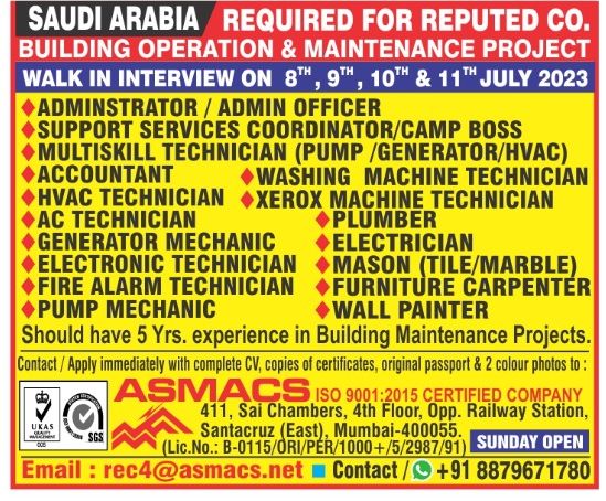 Assignment Abroad Times Jobs Vacancy