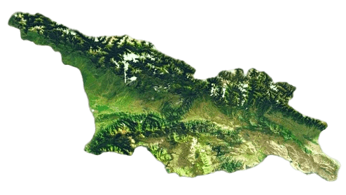 Georgia Relief Map