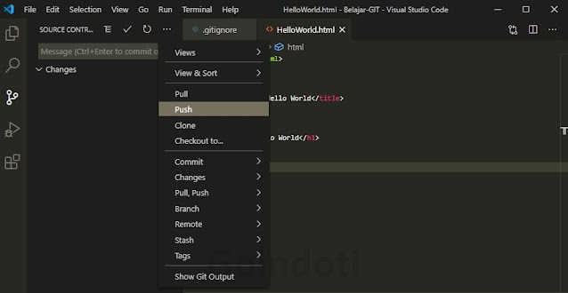 Cara Mudah Menginstall Dan Menggunakan GIT Pada Visual Studio Code