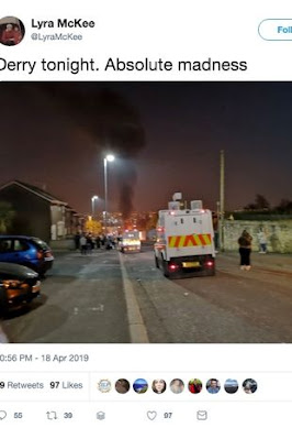 0 Derry riots Investigative journalist Lyra McKee shot dead as violence erupts on streets