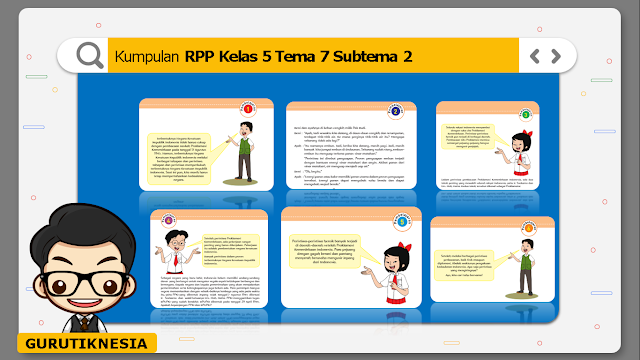 Kumpulan RPP Kelas 5 Tema 7 Subtema 2 Untuk Guru SD/MI