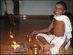 brâmane Brahmin boy ritual