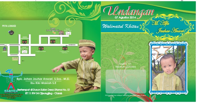 Download Desain Undangan Khitanan cdr. M. Alfa Jouhar 