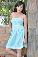 Sahana New cute Telugu Actress in Sky Blue Small Sleeveless Dress ~  Exclusive Galleries 035.jpg