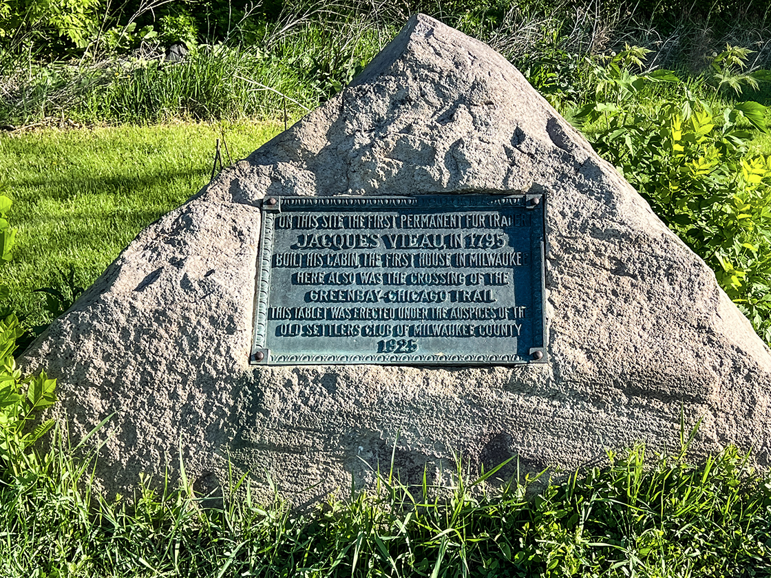 Jacques Vieau Monument in Mitchell Park Milwaukee