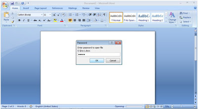 Protect The Microsoft Word Document With Password
