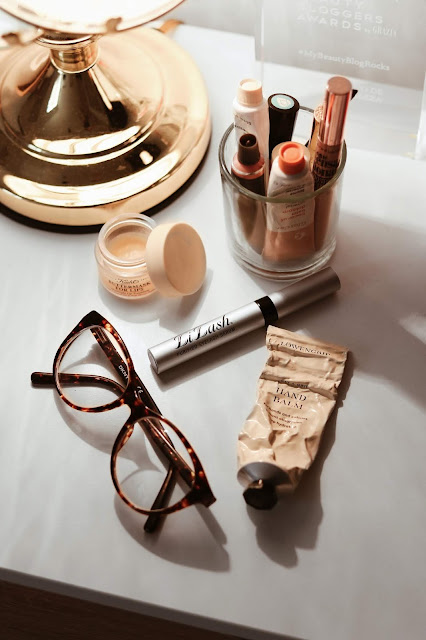 bedside table beauty essentials