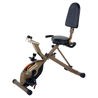 Exerpeutic Gold 525XLR Folding Recumbent Exercise Bike, image, review features & specifications