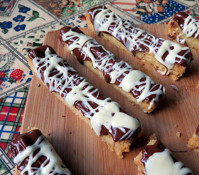 Mint Chocolate Shortbread Fingers