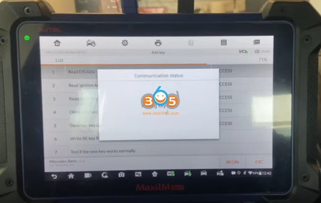 Program Benz 2010 ML350 W164 Key with Autel IM608 14