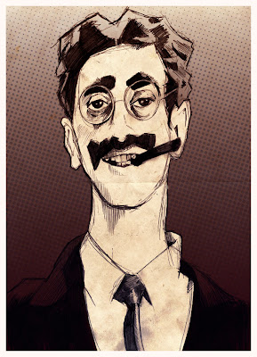 Groucho Marx illustration portrait