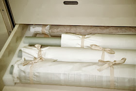Art conservation, proper storage, rolled textiles, large textiles, flags, rugs, carpets