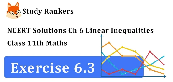 NCERT Solutions for Class 11 Maths Chapter 6 Linear Inequalities Exercise 6.3