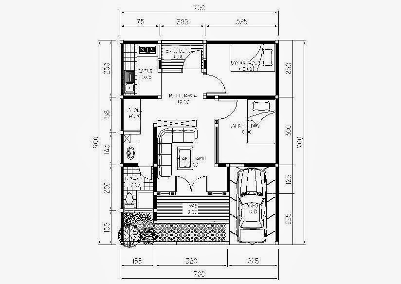 Gambar Denah  Rumah  Kontemporer  dan Modern 