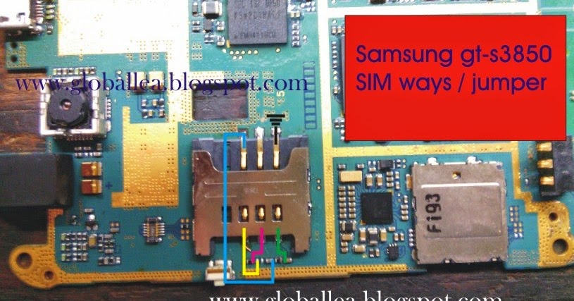 Service HP Hardware Software: Samsung GT-S3850 sim way jumper