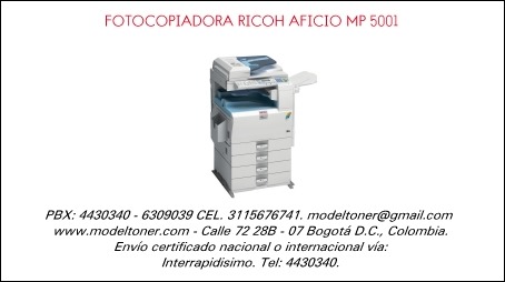 FOTOCOPIADORA RICOH AFICIO MP 5001