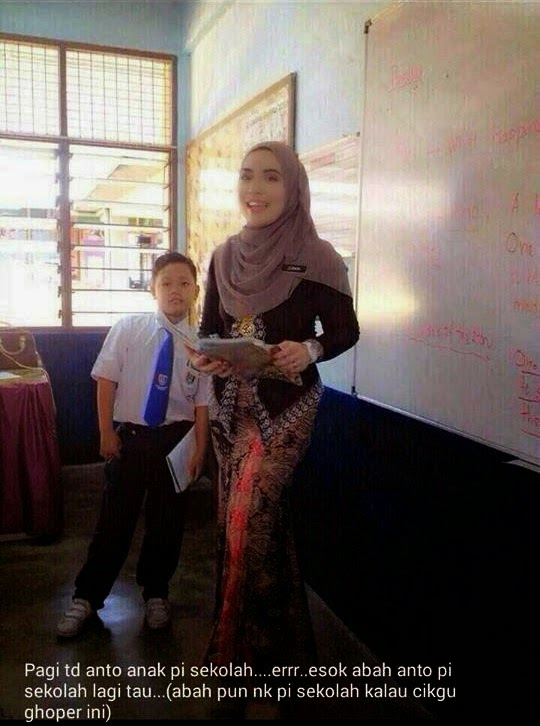 APABILA CIKGU CANTIK BERKEBAYA KE SEKOLAH