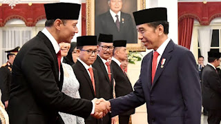 Presiden Jokowi Lantik Agus Harimurti Yudhoyono Sebagai Menteri ATR 