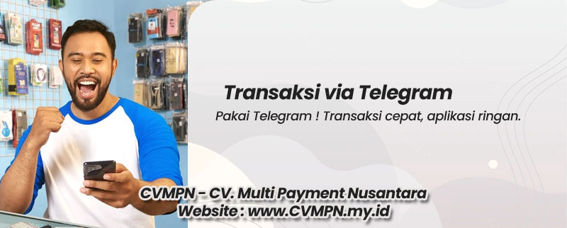 Transaksi Penjualan Melalui Telegram di Jelita Reload Pulsa APK Murah CV. Cahaya Multi Solution CVMPN Multi Payment Nusantara