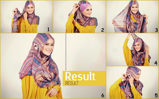 Tutorial Hijab Pashmina Simple