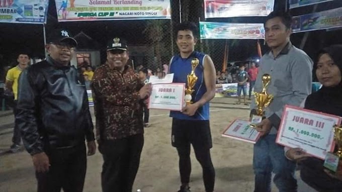 Open Turnamen Bola Voli IPPERDA CUP III Antar Club Se Sumbar Berakhir, Tuan Rumah Juara Pertama