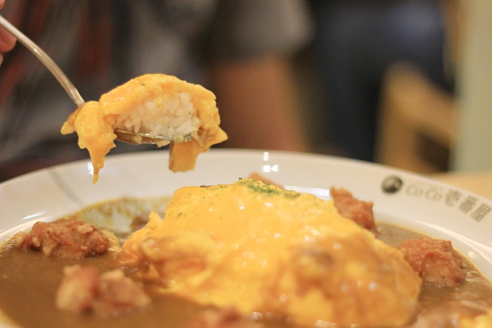 coco ichibanya curry fried chicken omelette rice | japobsganbare.blogspot.co.id