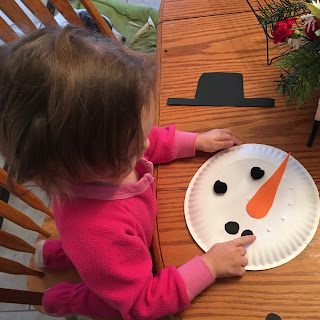 Paper Plate Snowman