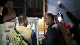 Haji Herman Turun Langsung Cek Kondisi Penerangan Lampu Jalan dalam Kota Tembilahan