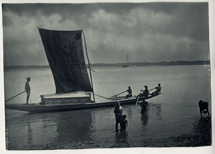 Indian Boats on River - Various Photographs 1900's - Old ...