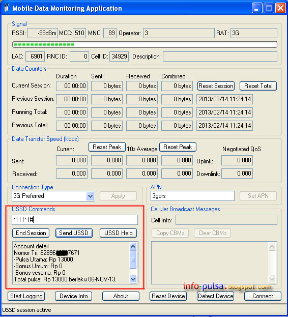 Tips Cara Mudah Cek Pulsa Modem - Info Seluler dan Mobile