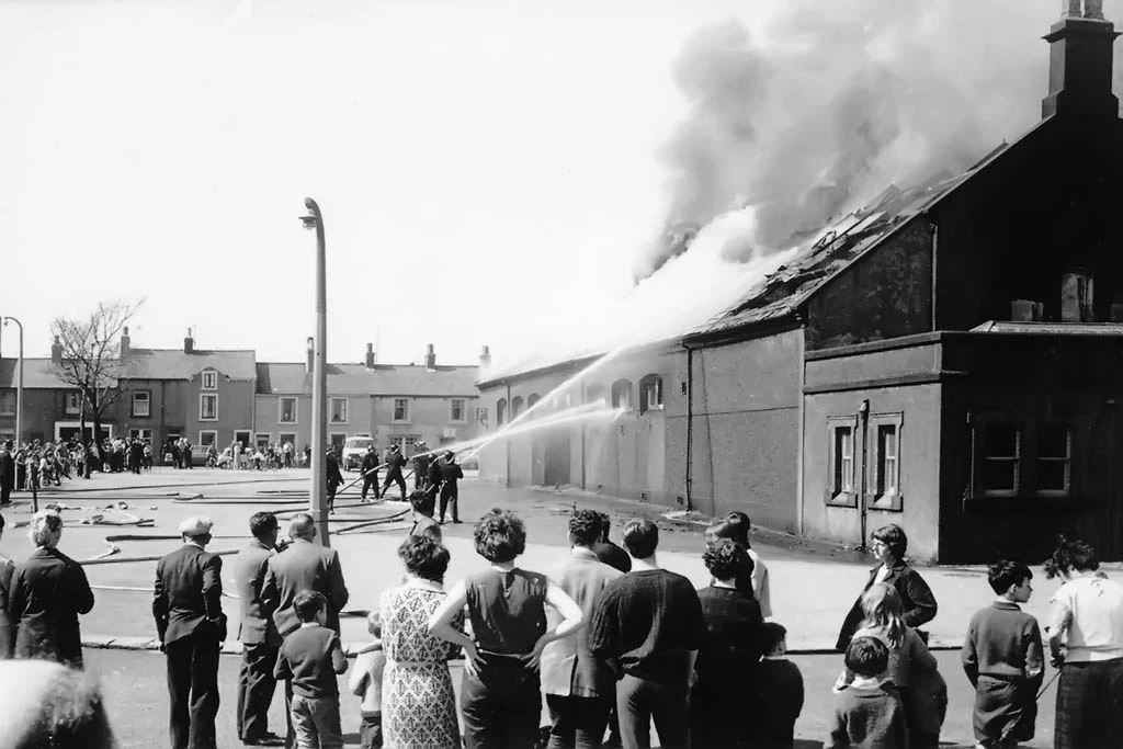 Cleator Moor Market Hall Fire, 1966