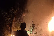 Diduga gara-gara Puntung Rokok, Lahan Warga di Lembang Rano Utara Tana Toraja Terbakar