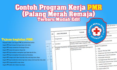 Contoh Program Kerja PMR (Palang Merah Remaja) SMP, SMA, SMK Tahun 2018