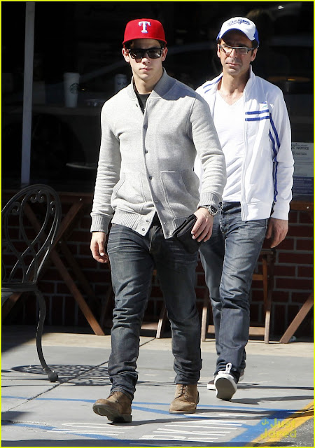 Nick Jonas and Delta Goodrem Lunch at Good Neighbor