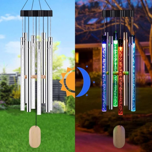 Powered Solar Musical Wind Chimes