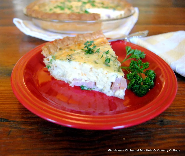 Ham and Cheese Quiche at Miz Helen's Country Cottage