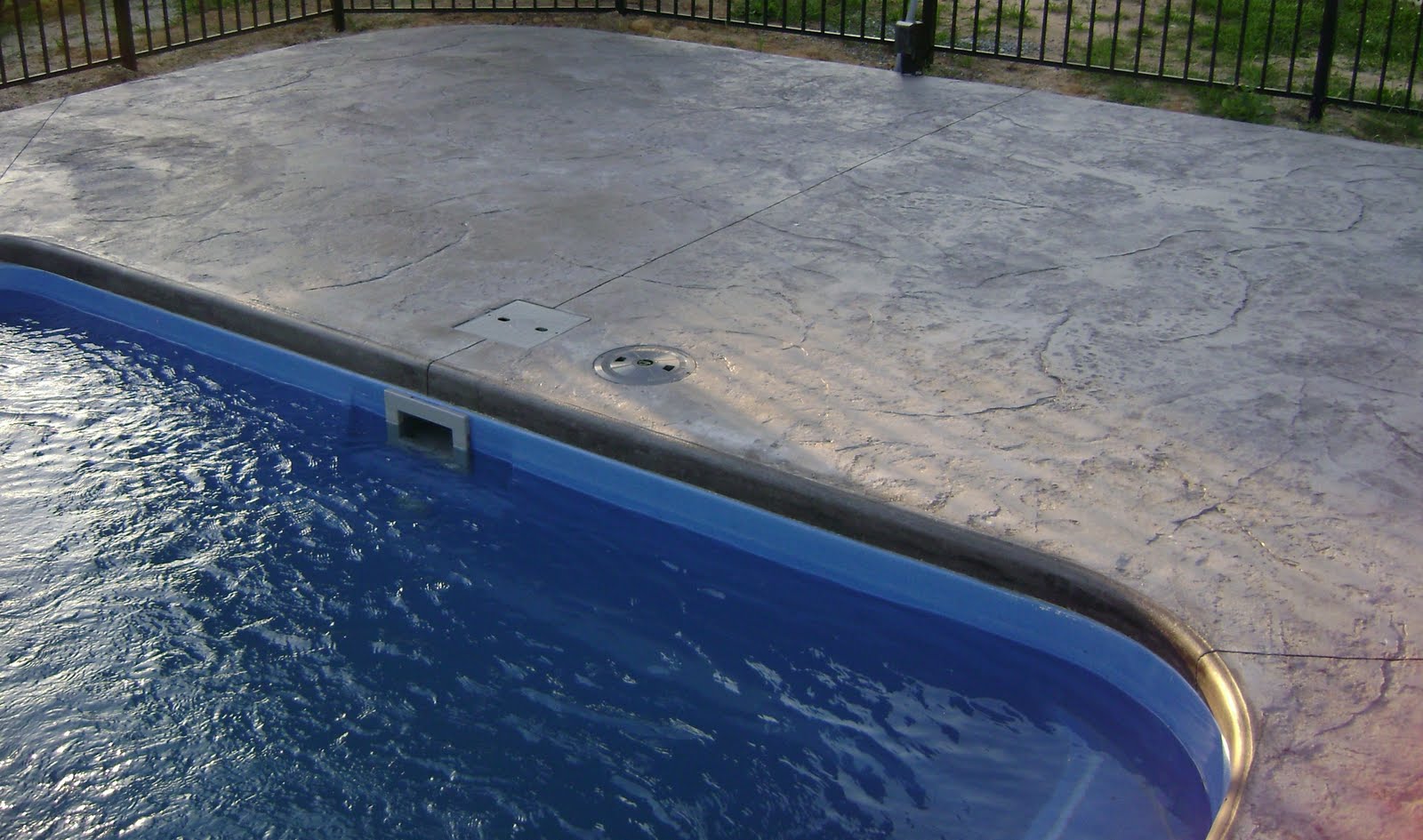 Stamped Concrete around Pool