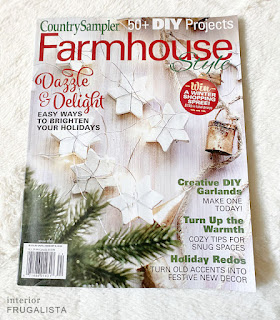 Our simple faux sugared cranberry garland is featured in the November 2022 issue of Country Sample Farmhouse Style Magazine.