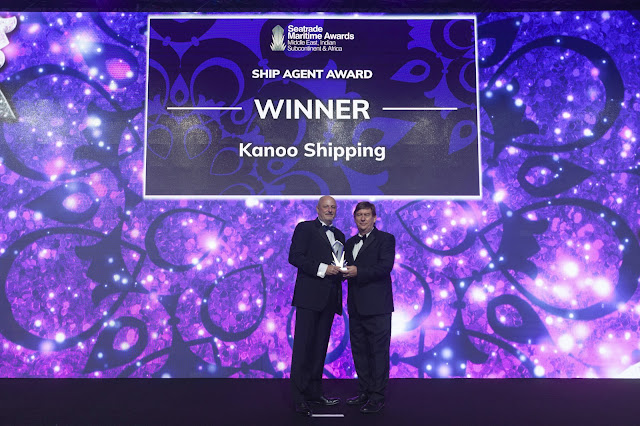 Kanoo Shipping wins Ship Agent Award 2019 at the Seatrade Maritime Awards held in Dubai, UAE