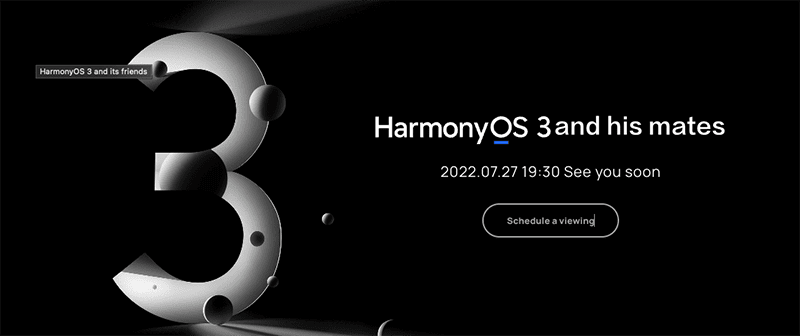 Huawei HarmonyOS 3 and "his mates" teased to arrive on July 27!