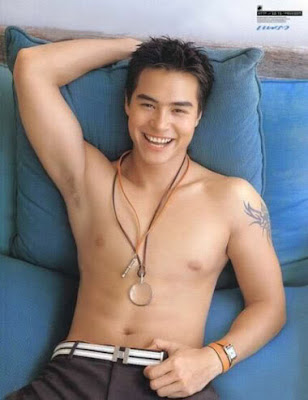 Handsome Asian man model Peter Corp Dyrendal