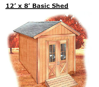 10 x 12 superior shed with pent roof plans ref: 154