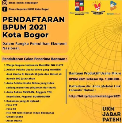 Link Pendaftaran BPUM Tahun 2021 Beberapa Daerah