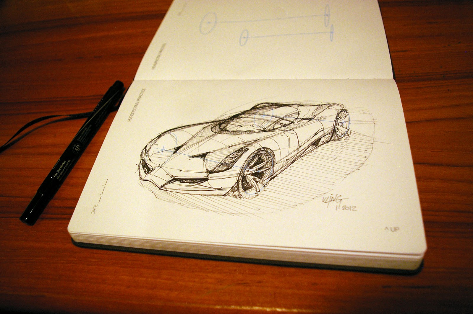 drew a car.