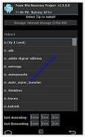 select zip file - twrp recovery